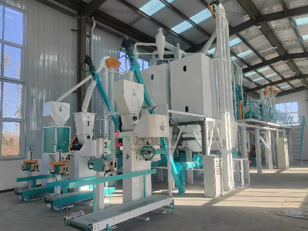 南陽日產30噸玉米綜合加工設備，安裝調試成功